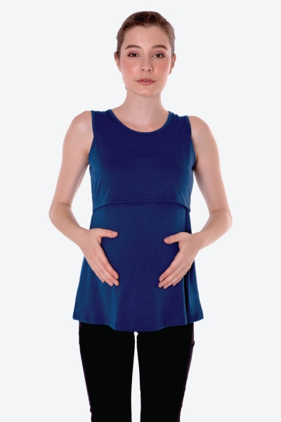 Irish Singlet In Navy Blue Irish Singlet In Navy Blue